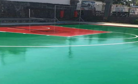 沧州篮球场翻新地面